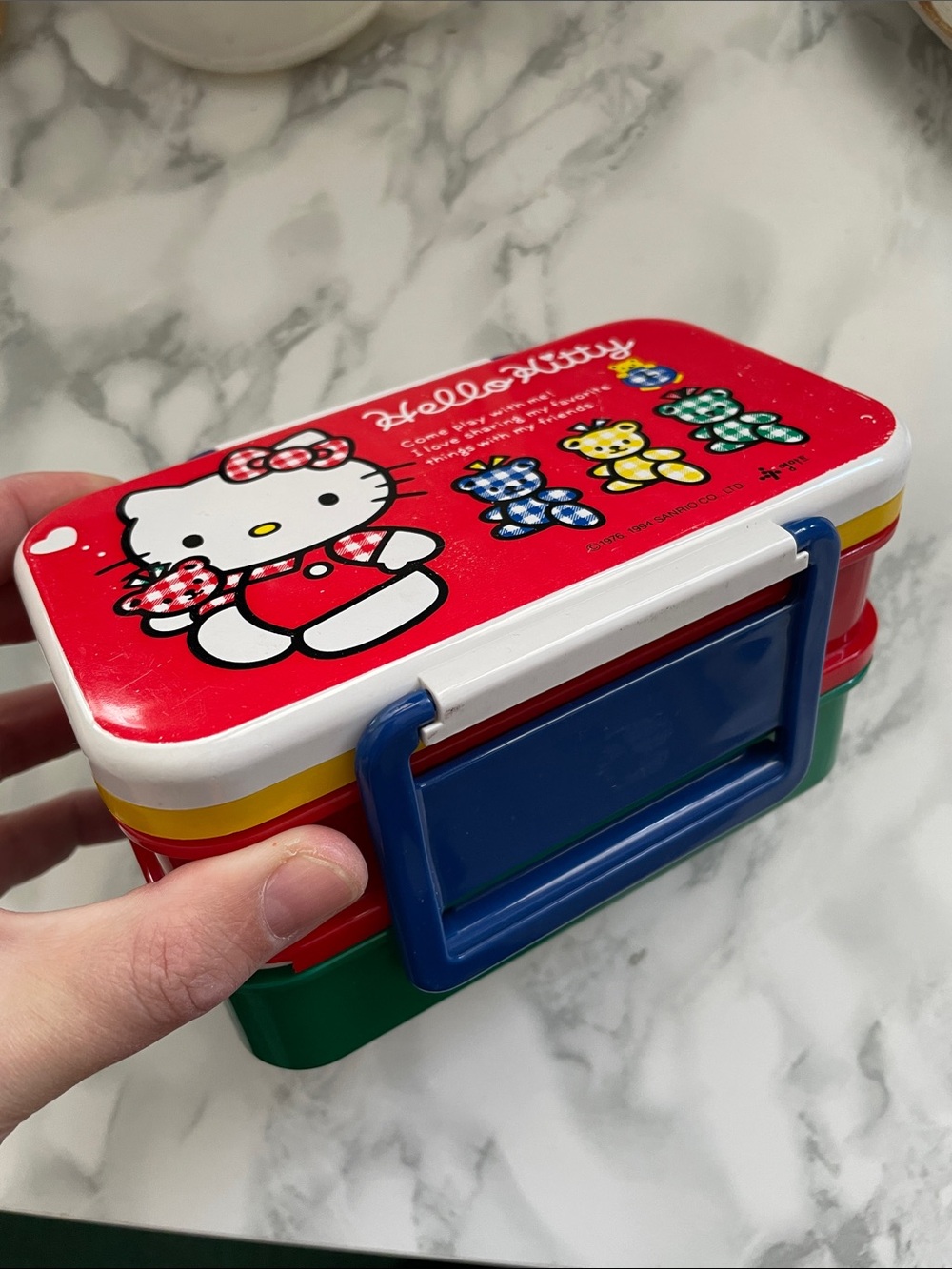 Vintage Sanrio stacked bin container 1994 - AS IS